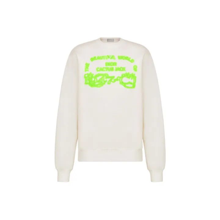 Dior Dior x Travis Scott Logo Long Sleeve Sweatshirt 0079 Size US S / EU 44-46 / 1 - 1 Thumbnail