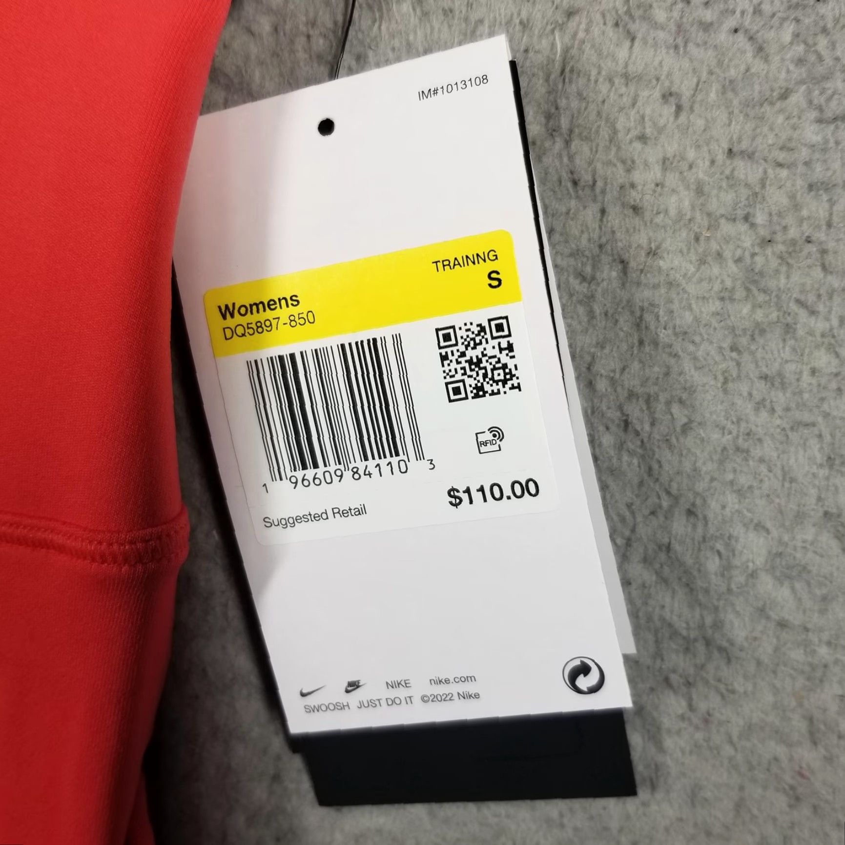 Nike Nike Leggings Women Small Red Dri-FIT Universa Pockets Yoga Running 25in Inseam High Rise Womens Size 28" / US 6 / IT 42 - 4 Thumbnail