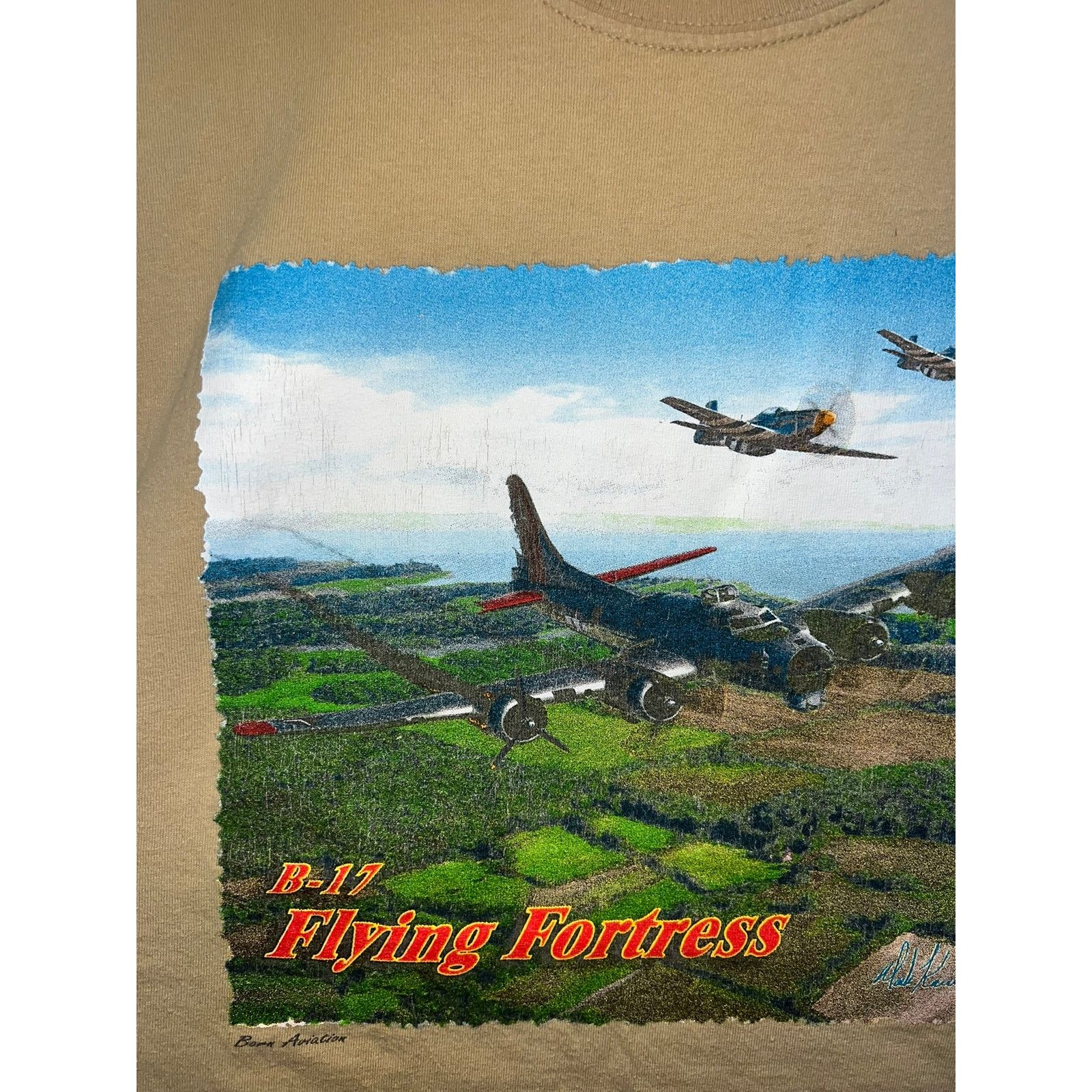 Vintage Vintage B-17 Flying Fortress Shirt Air Force Plane VTG XL Size US XL / EU 56 / 4 - 4 Thumbnail