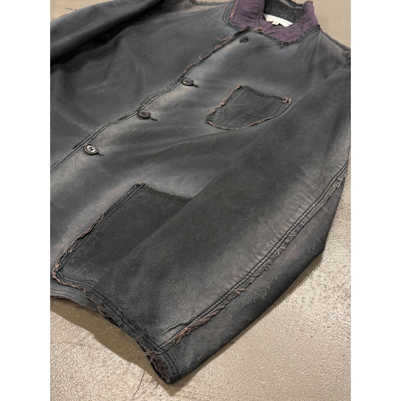 Comme des Garcons 2010s Comme des Garçons pigskin faded leather jacket Size US M / EU 48-50 / 2 - 5 Thumbnail