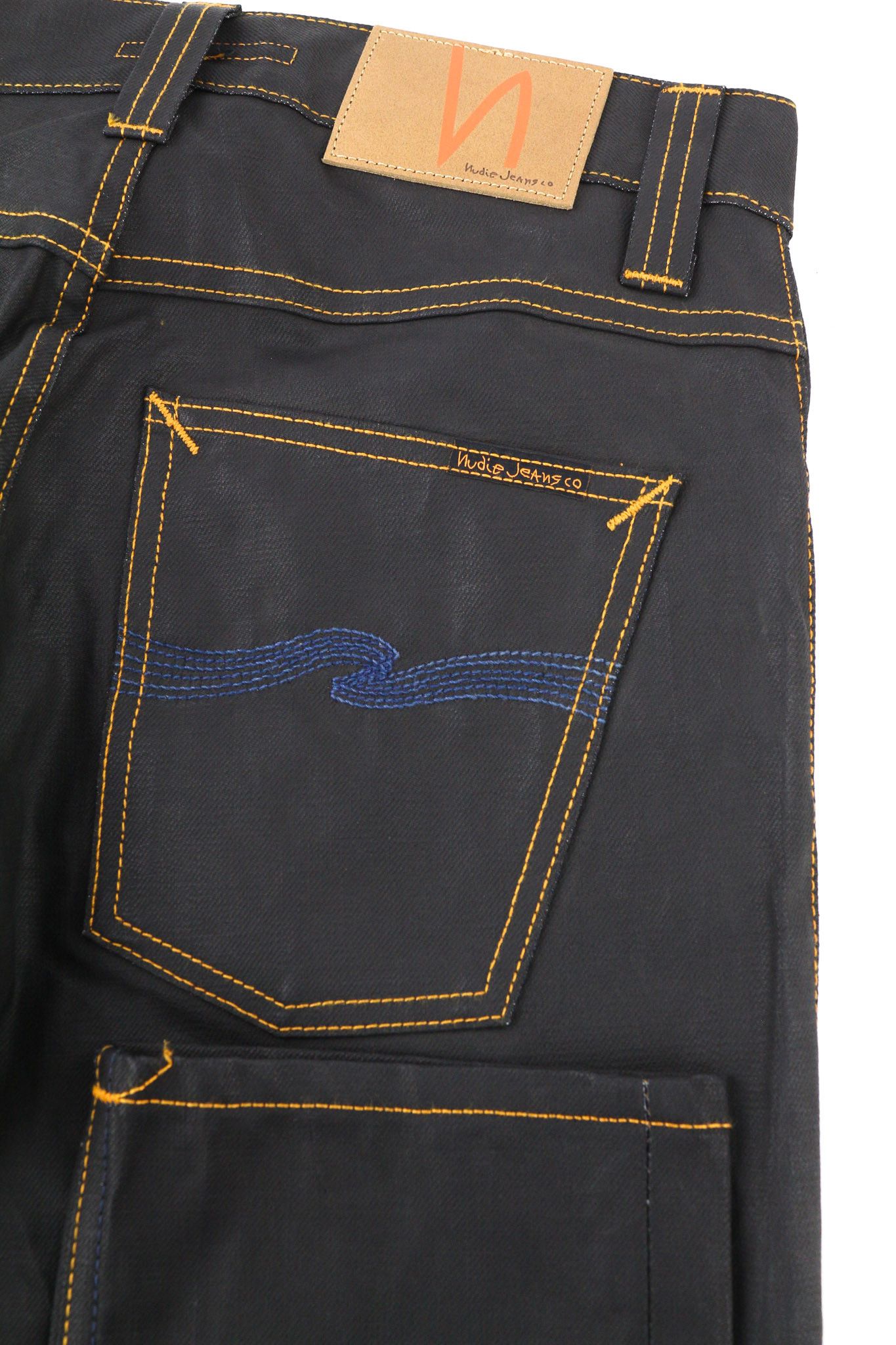 Nudie Jeans GRIM TIM W28/L32 Slim Fit Cotton Dark Blue Jeans 80590 Size US 28 / EU 44 - 5 Thumbnail