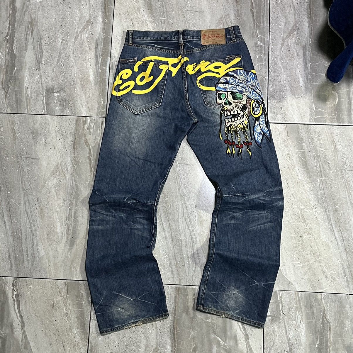 Ed Hardy Ed Hardy Pirat Jeans Size US 34 / EU 50 - 2 Thumbnail