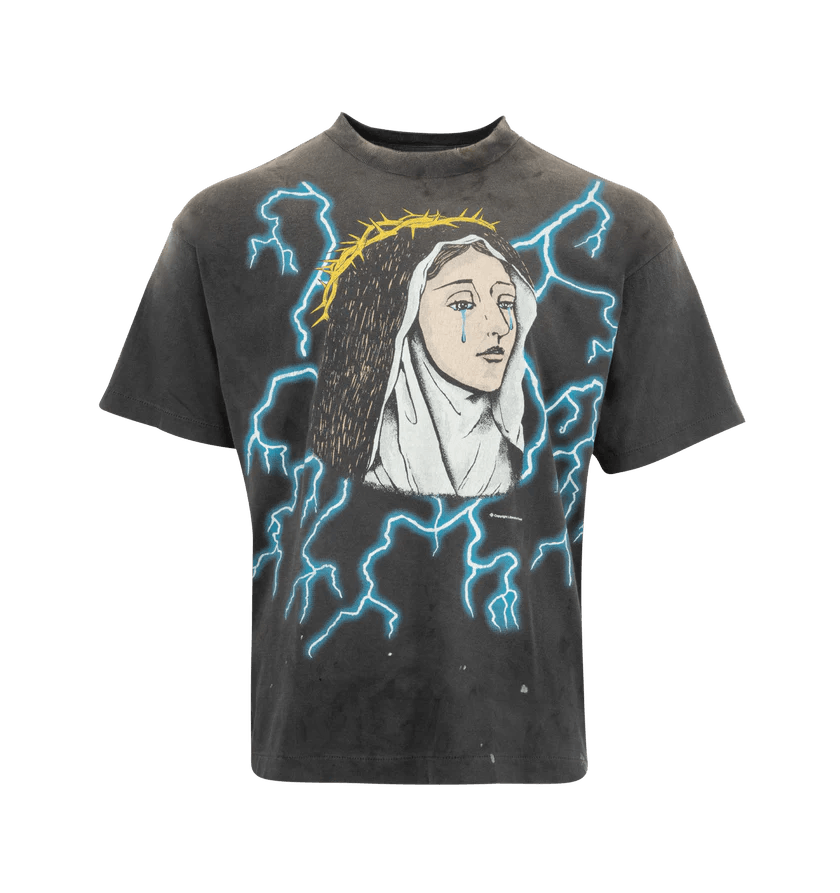 Saint Michael Saint Michael Neon Genesis Evangelion Tee in Black