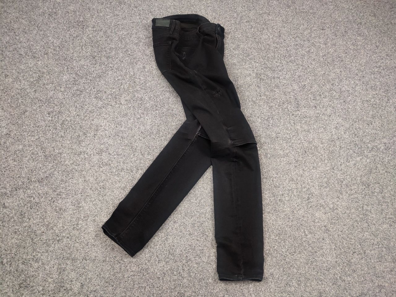 Rta Road To Awe RTA design Black Distressed denim Slim Fit Jeans Size 29" - 2 Thumbnail