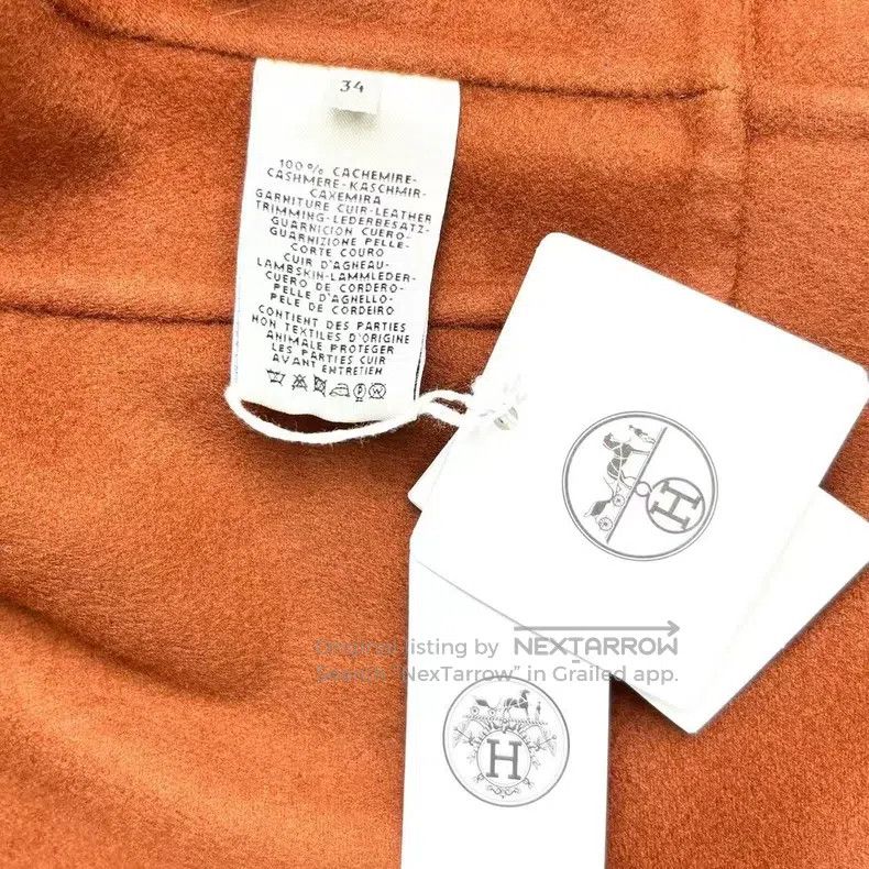Hermes Hermes Maroon Overcoat Size XXS / US 00 / IT 34 - 4 Thumbnail
