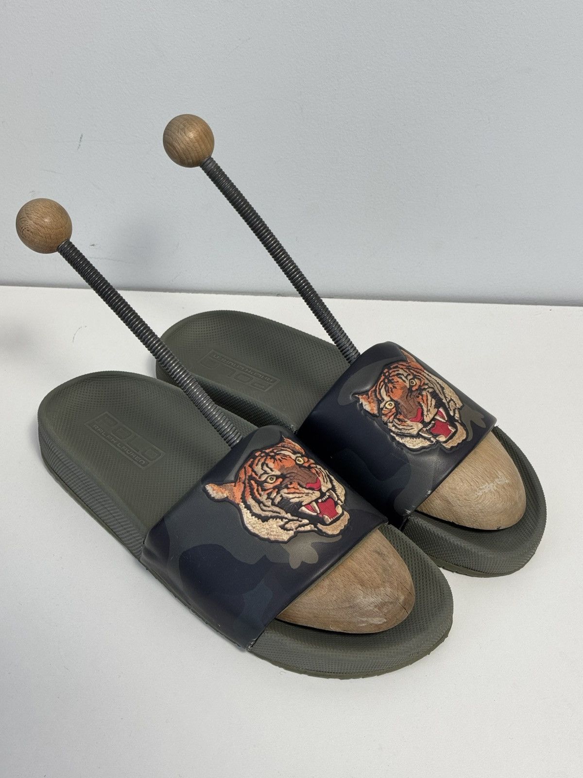 POLO Ralph Lauren CAYSON TIGER SLIDES Men’s Size 43