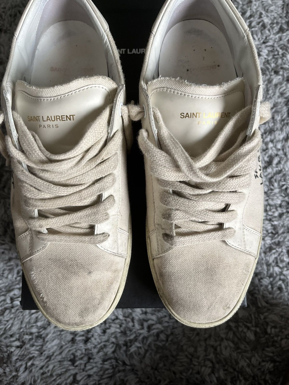 Saint Laurent Paris × Yves Saint Laurent Saint Laurent low top sneakers Size US 8 / EU 41 - 2 Thumbnail