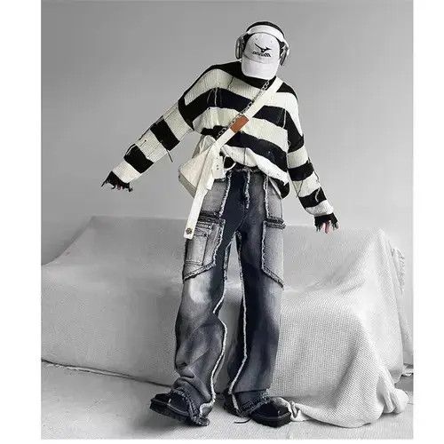 Other Men's Gothic Baggy Jeans Size US 32 / EU 48 - 4 Thumbnail