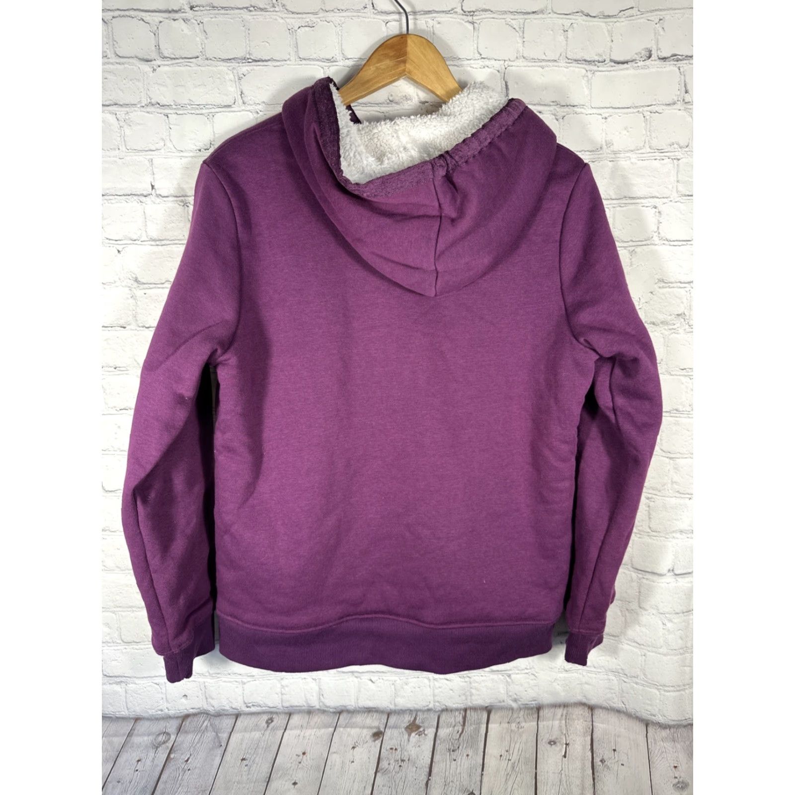 Orvis Orvis Purple Hoodie Jacket M Fleece/Sherpa Lined Full Zip Hooded Pockets Women Size M / US 6-8 / IT 42-44 - 5 Thumbnail