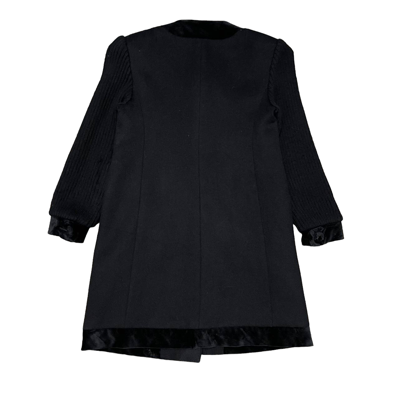 Valentino Valentino Garavani Tessuto Atelier Wool Coat Knitted Sleeve Size M / US 6-8 / IT 42-44 - 11 Thumbnail