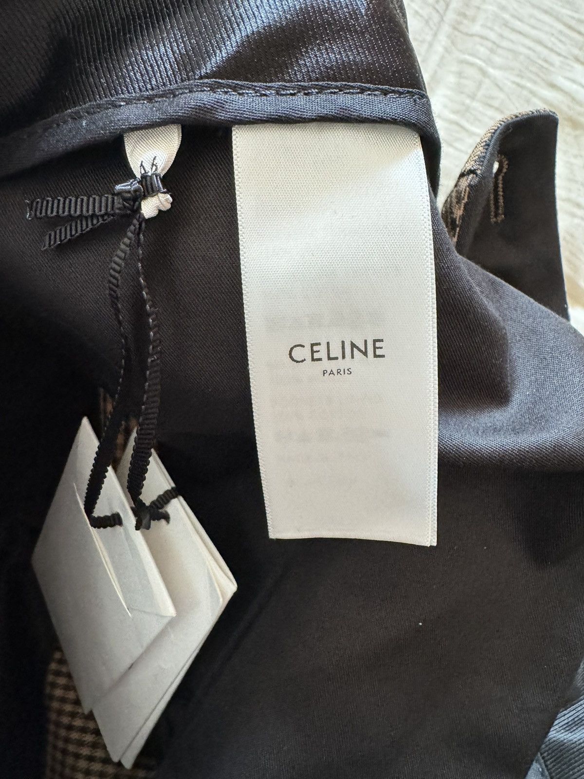 Celine × Hedi Slimane Celine checked wool flared bootcut pants Sz46 Size US 30 / EU 46 - 9 Thumbnail