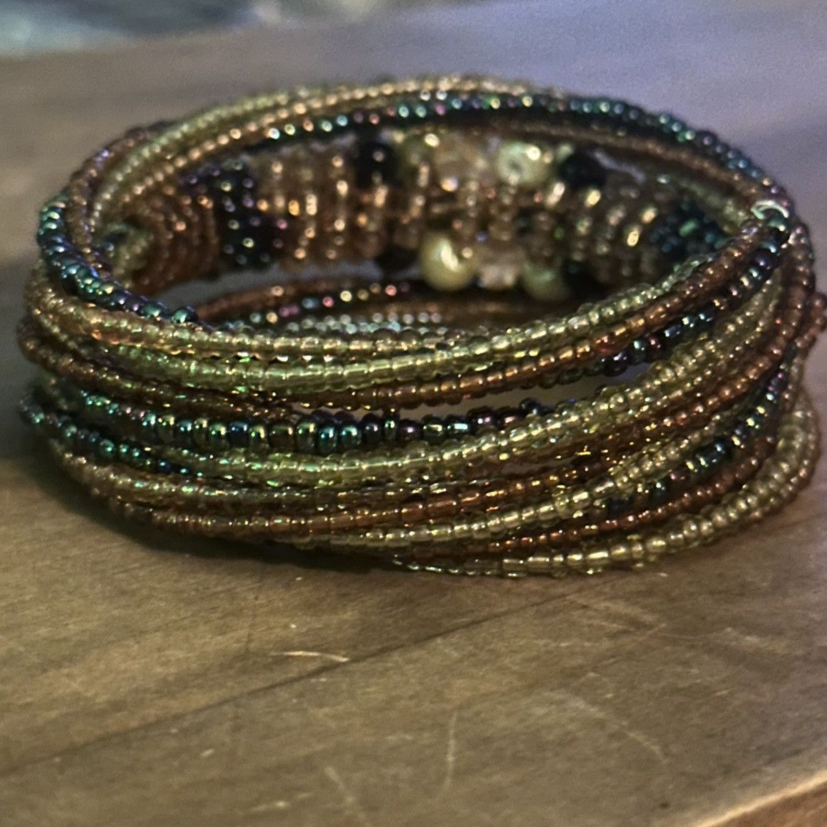 Other Seed bead wire wrap bracelet Size ONE SIZE - 6 Thumbnail