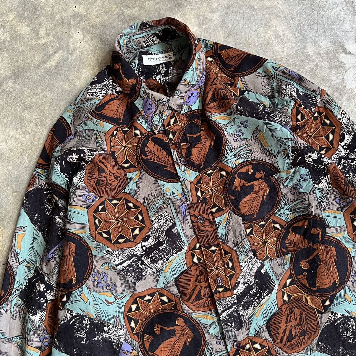 Issey Miyake Vintage TETE HOMME Katoh Kazutaka Long Sleeve Shirt Size US XL / EU 56 / 4 - 2 Thumbnail