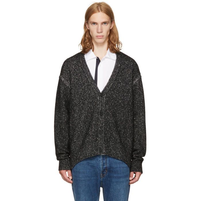 Acne Studios 50/L - $580 - Black Nevida Cardigan - Made in Italy Size US L / EU 52-54 / 3 - 1 Thumbnail