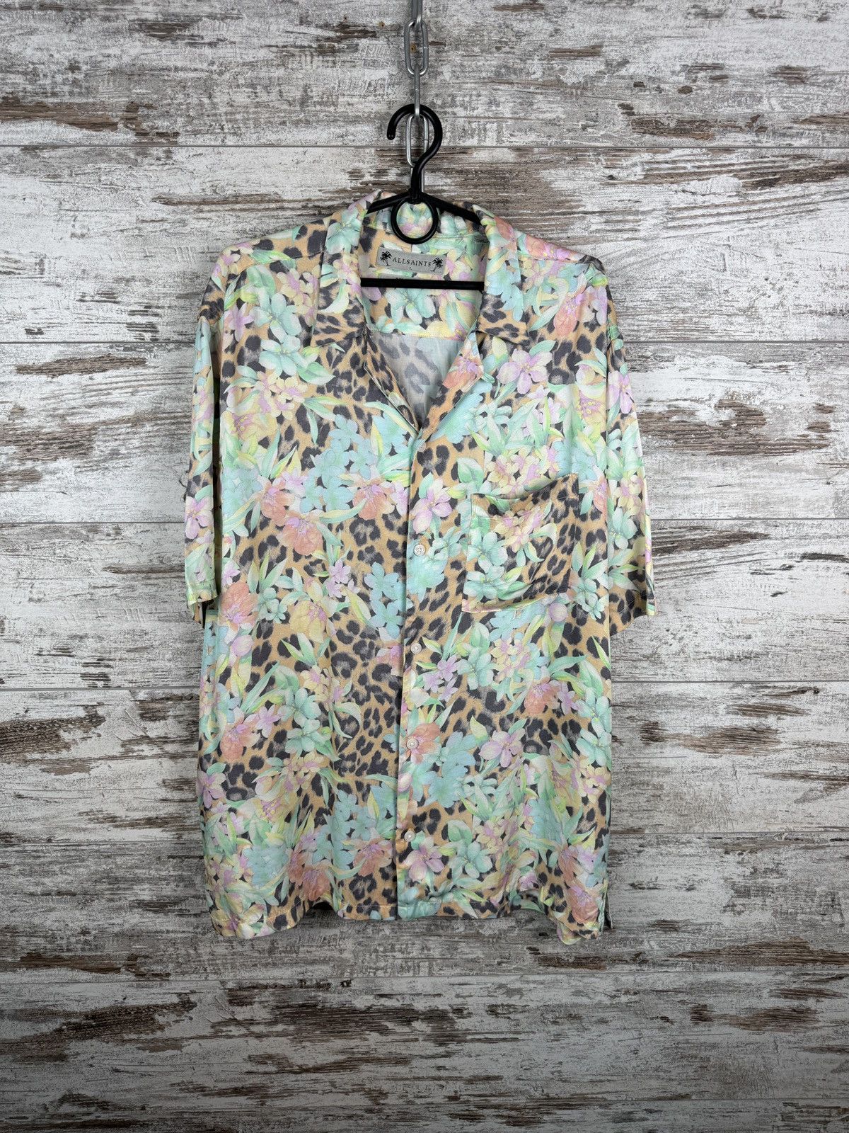 Allsaints × Japanese Brand Mens AllSaints LIGULARIA SS SHIRT button up Hawaiian crazy Size US L / EU 52-54 / 3 - 2 Thumbnail
