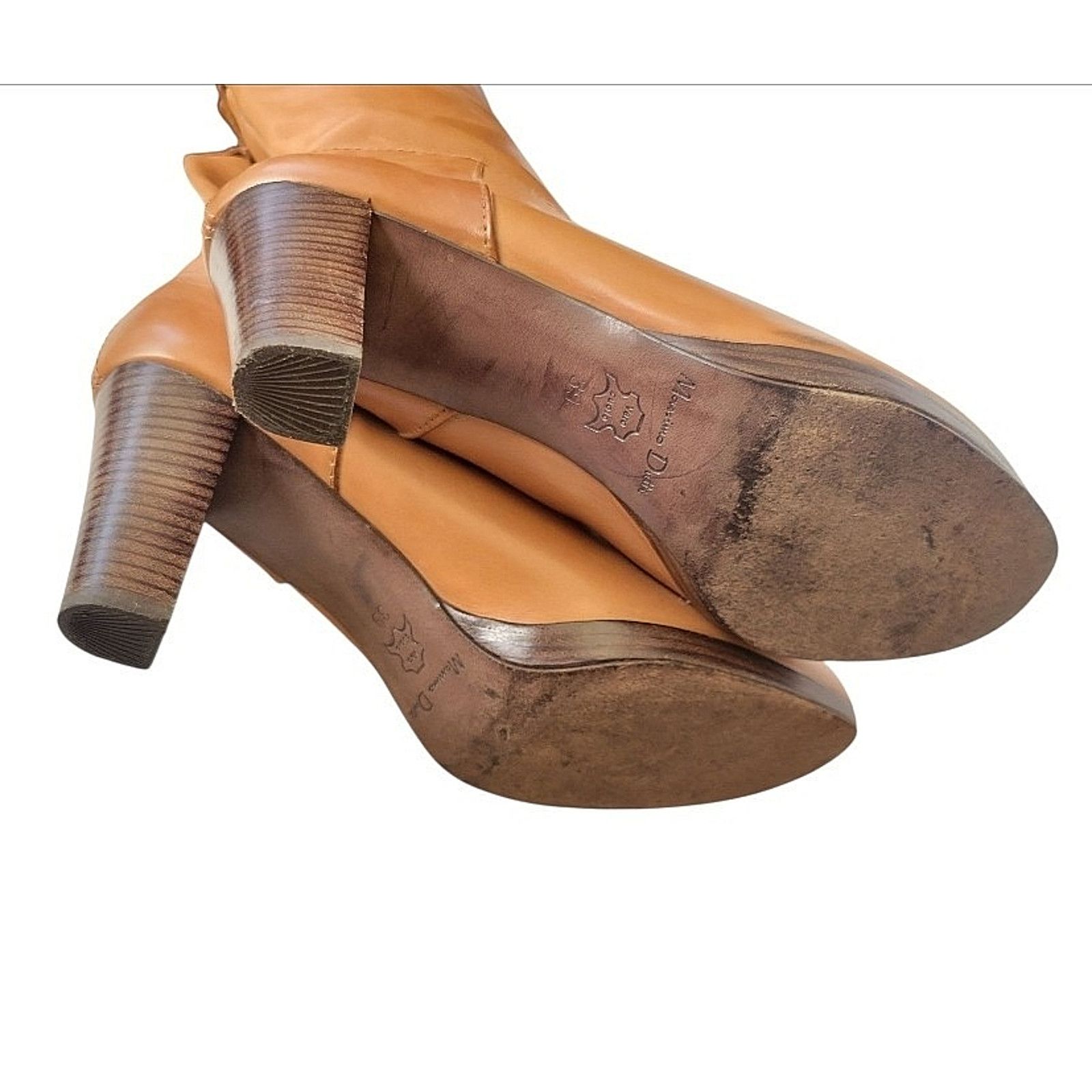 Massimo Dutti Massimo Dutti Knee High Leather Women Boots Brown Size US 9 Size US 9 / IT 39 - 5 Thumbnail