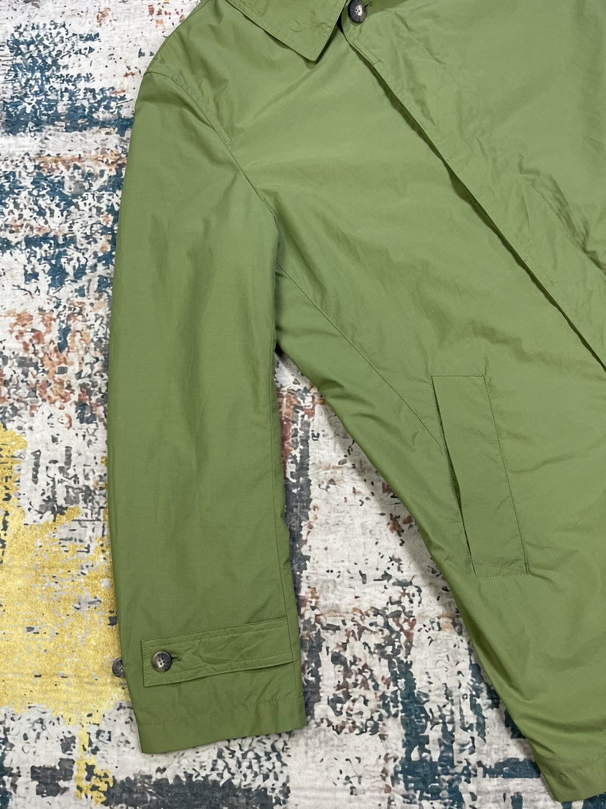 Eddie Bauer Eddie Bauer Lime Green Nylon Trench Coat Size US M / EU 48-50 / 2 - 5 Thumbnail