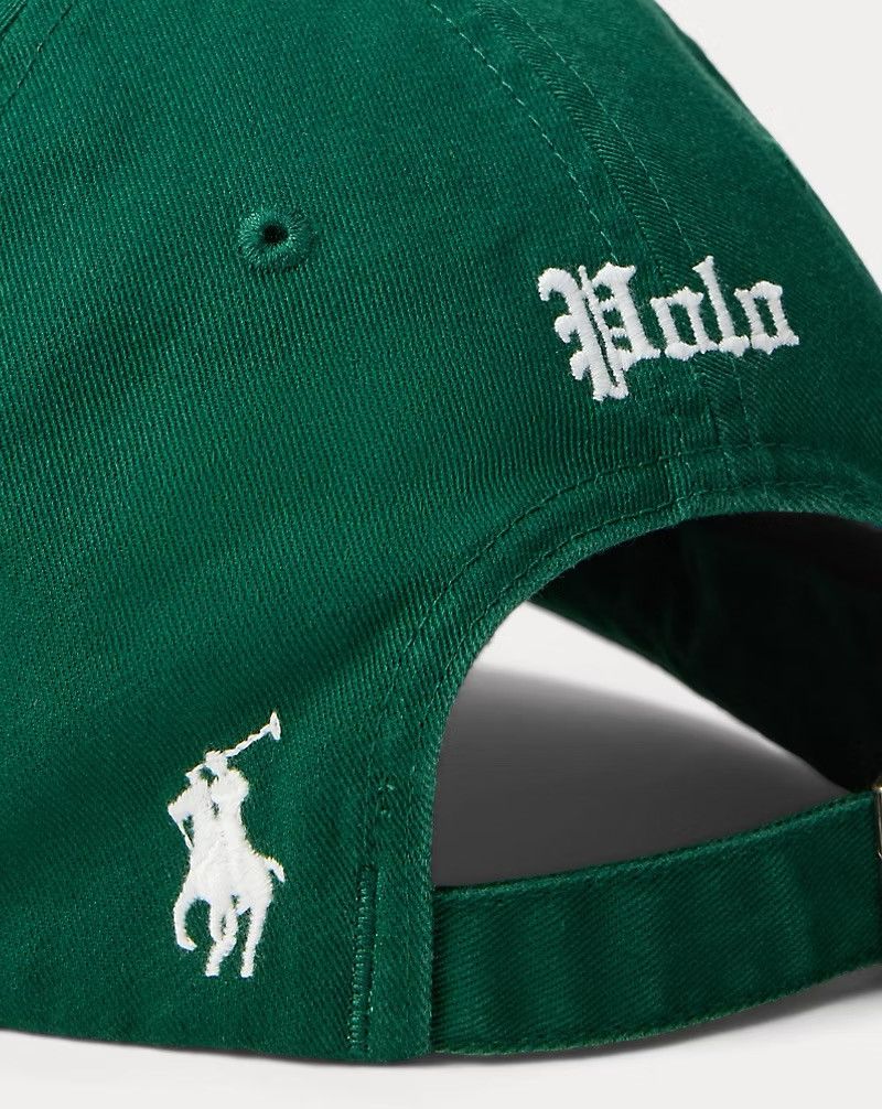 Polo Ralph Lauren Polo Ralph Lauren RL Embroidered Twill Ball Cap Green Size ONE SIZE - 3 Thumbnail