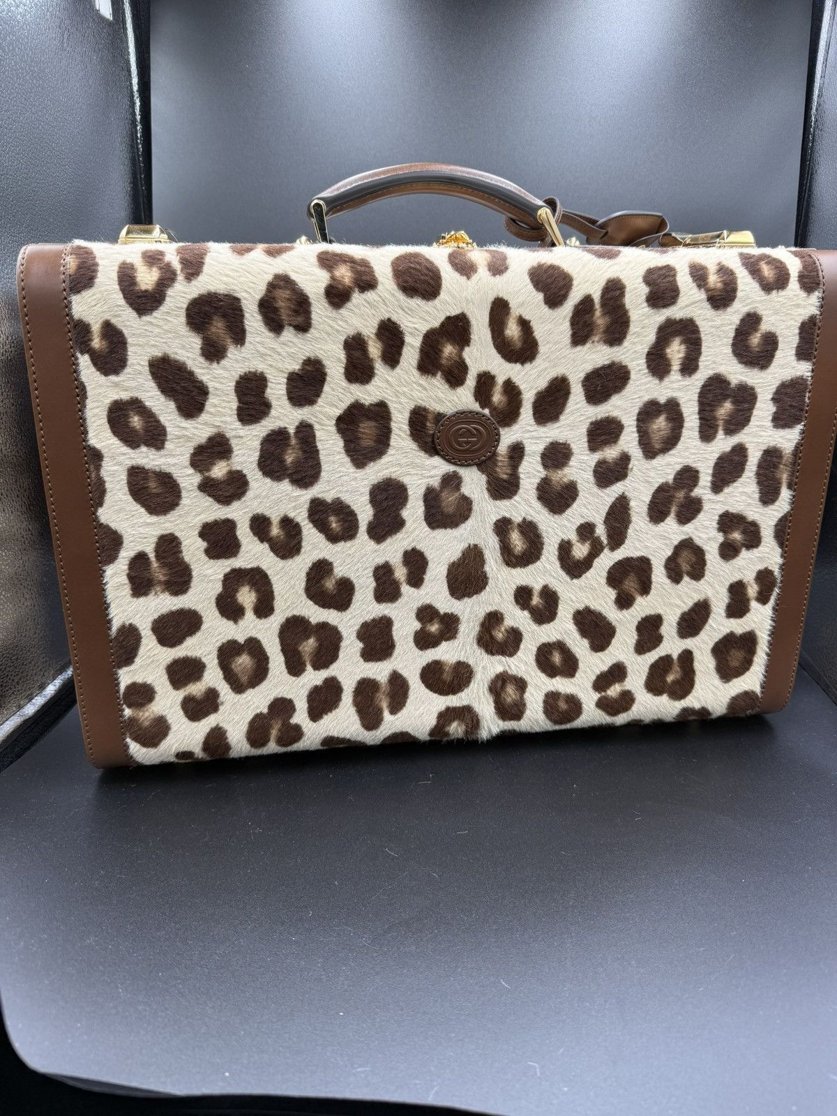 Gucci GUCCI HARRY STYLES HA HA HA RIGID SUITCASE IN NEUTRAL NWT Size ONE SIZE - 1 Thumbnail