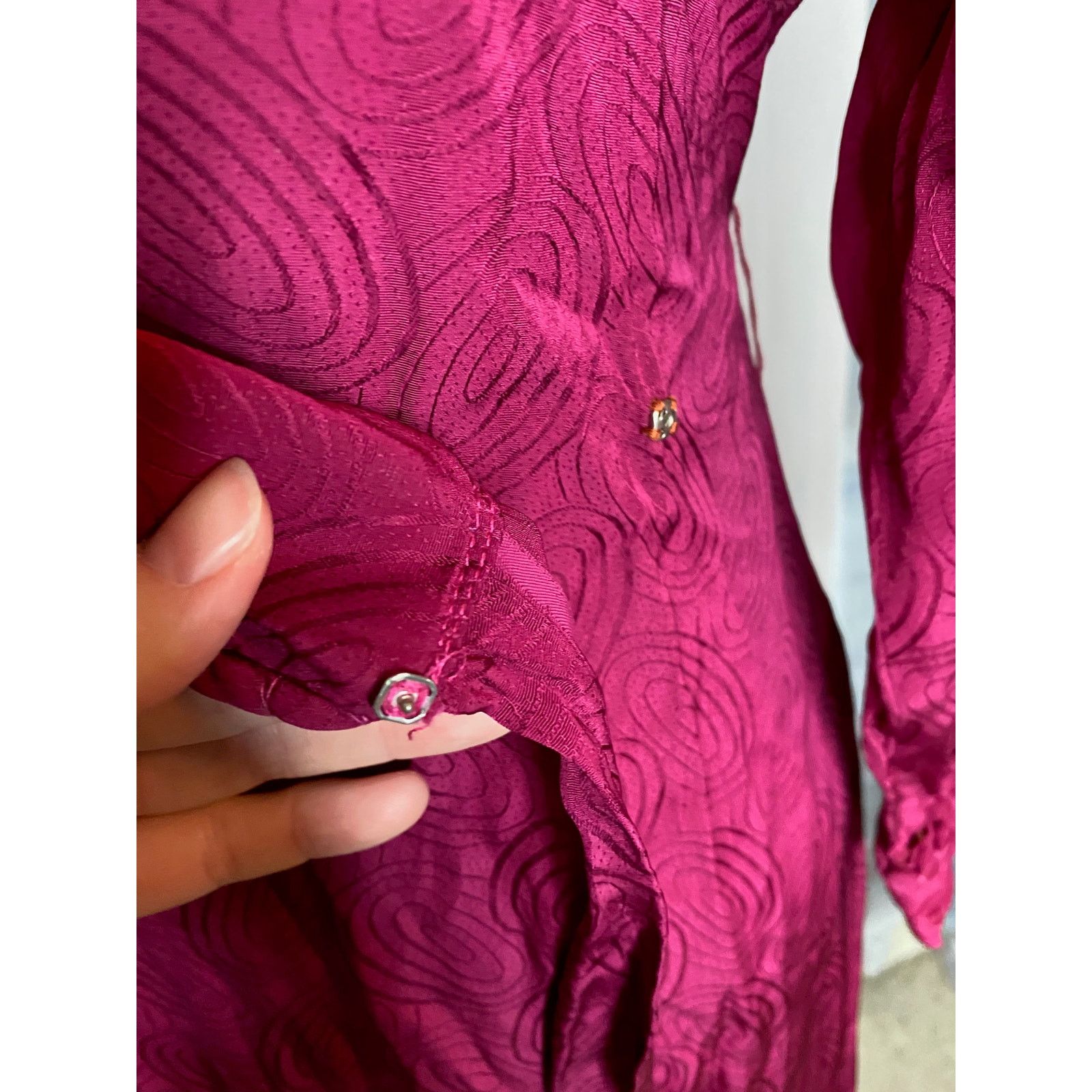 Vintage styled by Kamore dressing gown Wrap dress 1940s Size S / US 4 / IT 40 - 9 Thumbnail
