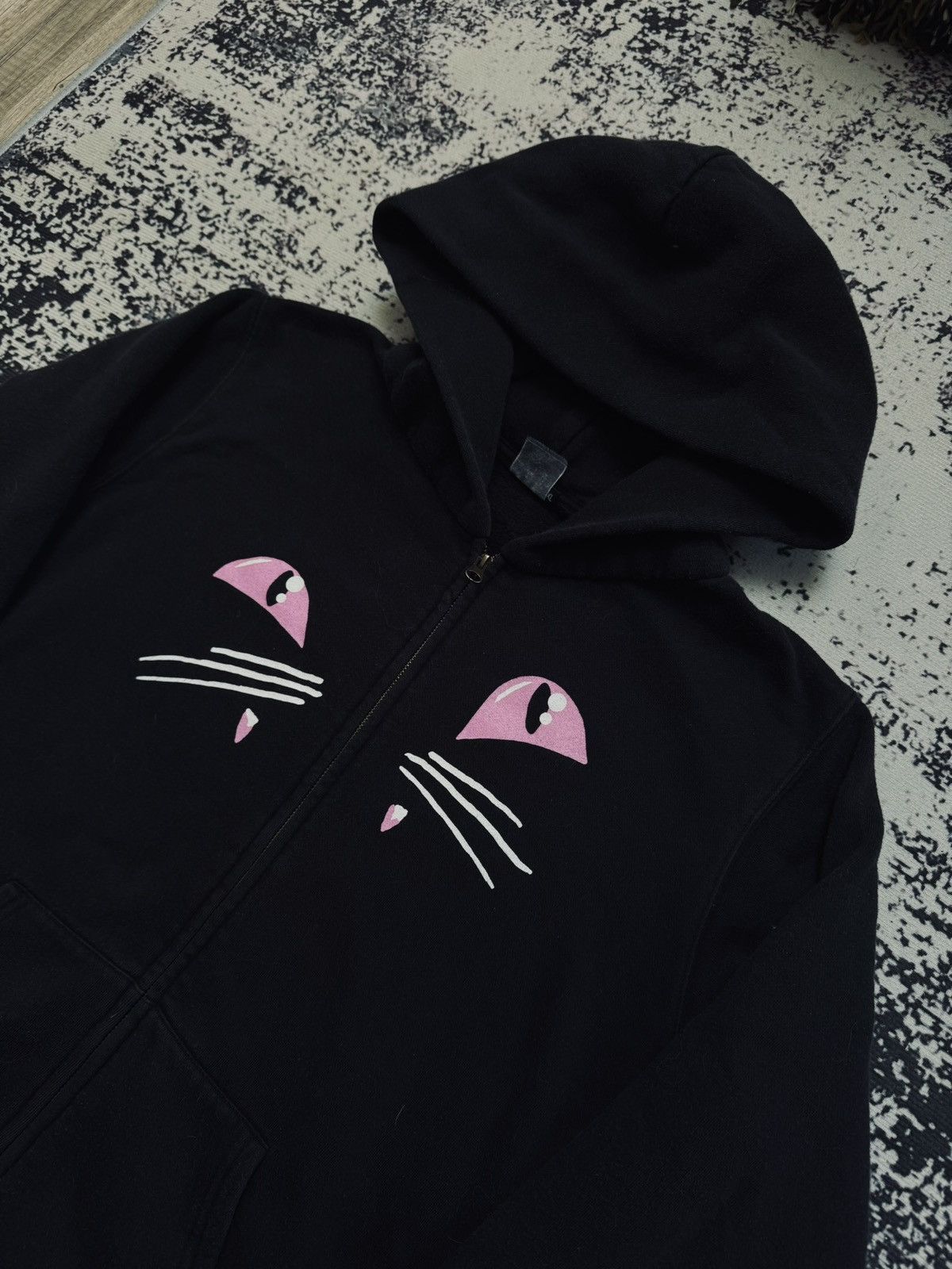 Vintage vintage 90s cats the musical faded black zip hoodie womens Size US XL / EU 56 / 4 - 2 Thumbnail