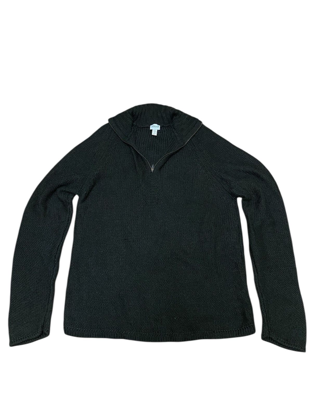 Armani × Armani Collezioni Vintage Armani Collezioni Half Zip Turtle Neck Knit (C4) Size US M / EU 48-50 / 2 - 1 Thumbnail