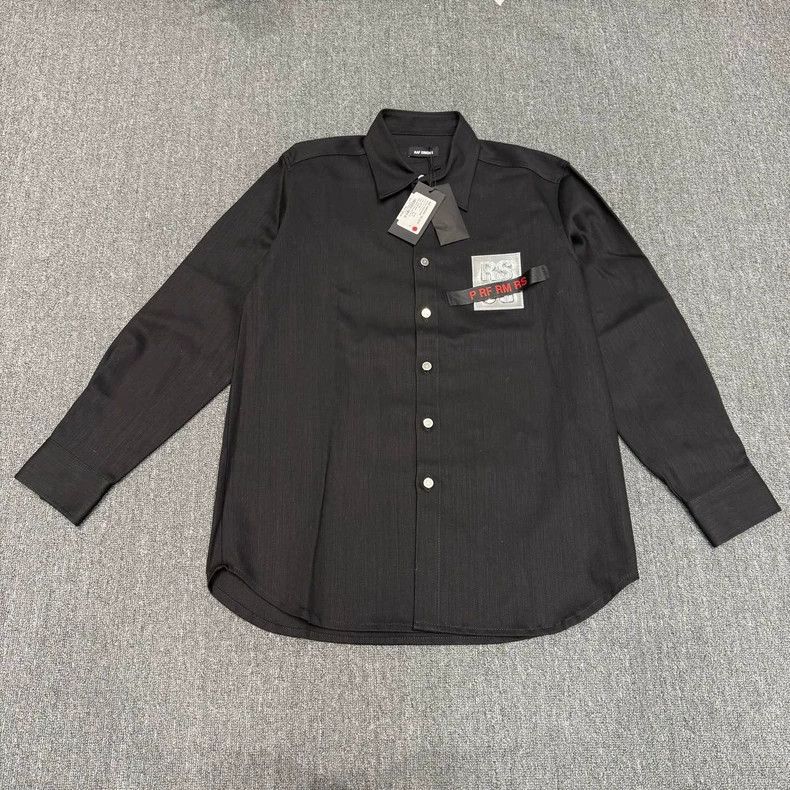 Raf Simons RAF SIMONS Black Denim Shirt Jacket Size S Size US S / EU 44-46 / 1 - 1 Thumbnail