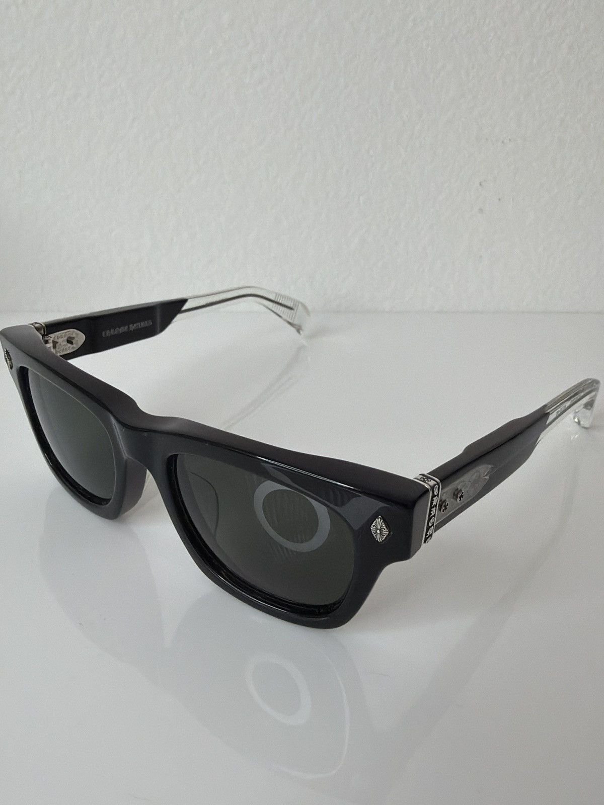 Chrome Hearts Chrome Hearts Dick Fitzener Sunglasses New Black Crystal Size ONE SIZE - 3 Thumbnail