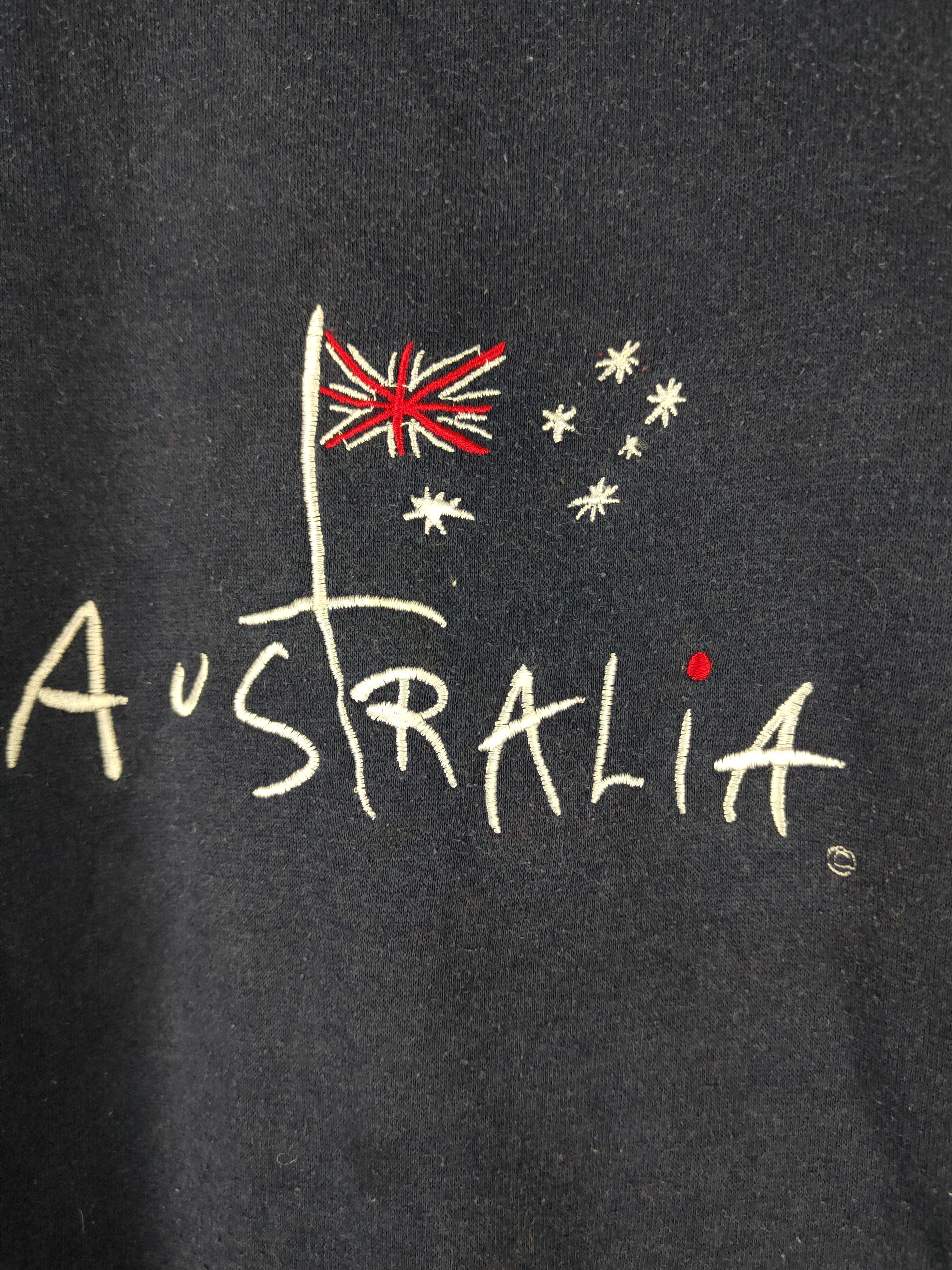 Vintage Austwin vintage australia Navy Sweatshirts #W1169 Size US M / EU 48-50 / 2 - 3 Thumbnail