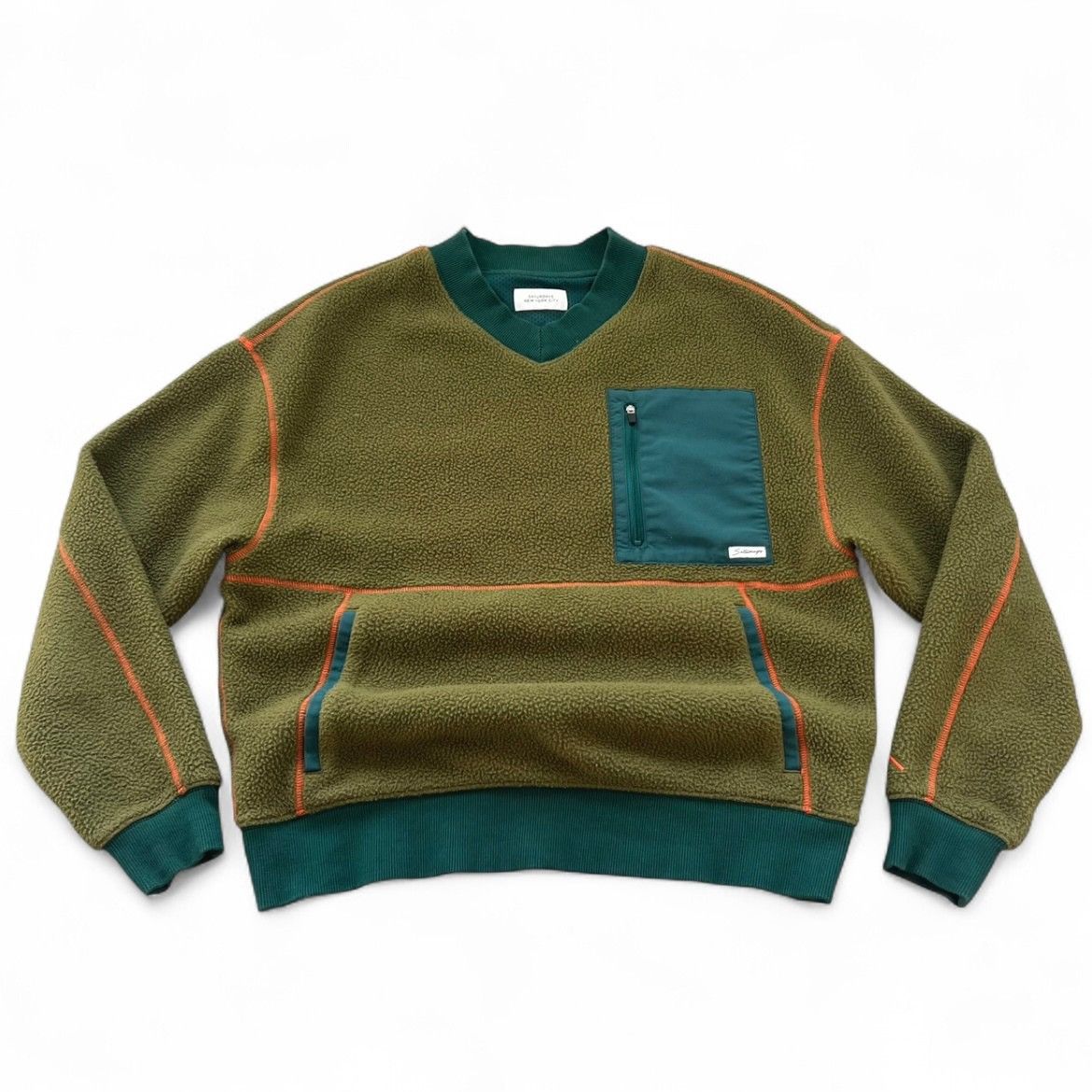 Saturdays NYC Saturdays NYC Seneca Fleece Pullover – Army Green Size US XS / EU 42 / 0 - 1 Thumbnail