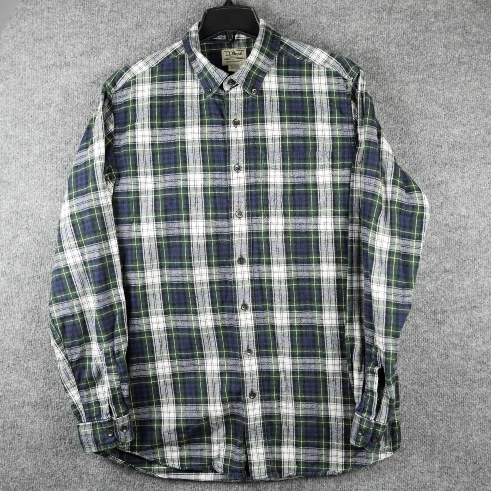 Vintage VINTAGE LL Bean Shirt Mens MT Green Plaid Flannel Button Down Long Sleeve Traditional Size US M / EU 48-50 / 2 - 2 Thumbnail