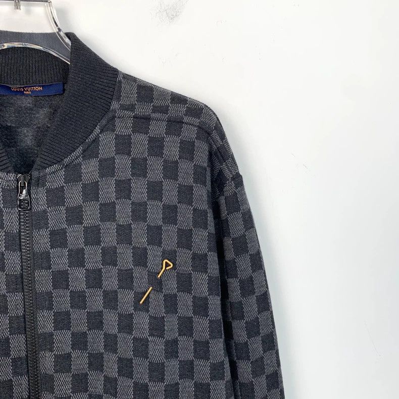 Louis Vuitton Louis Vuitton Dark grey checkerboard full-print cotton sta Size US XS / EU 42 / 0 - 3 Thumbnail