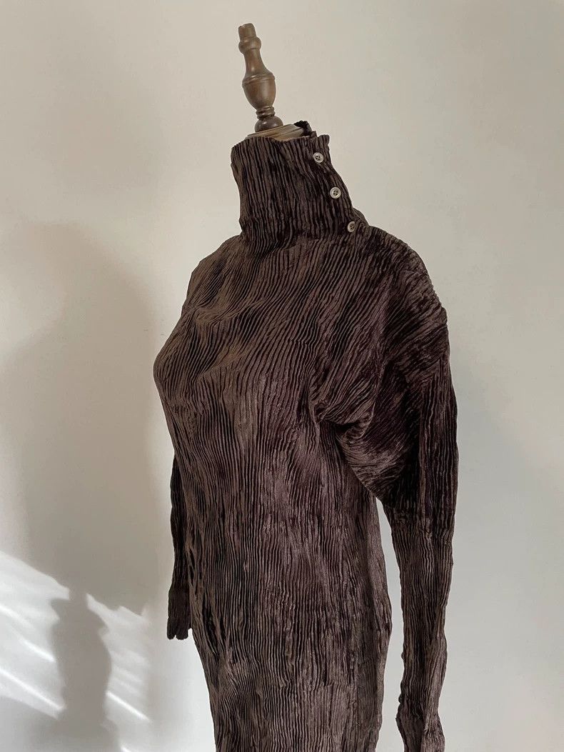 Issey Miyake Issey Miyake Brown dress Size M / US 6-8 / IT 42-44 - 2 Thumbnail
