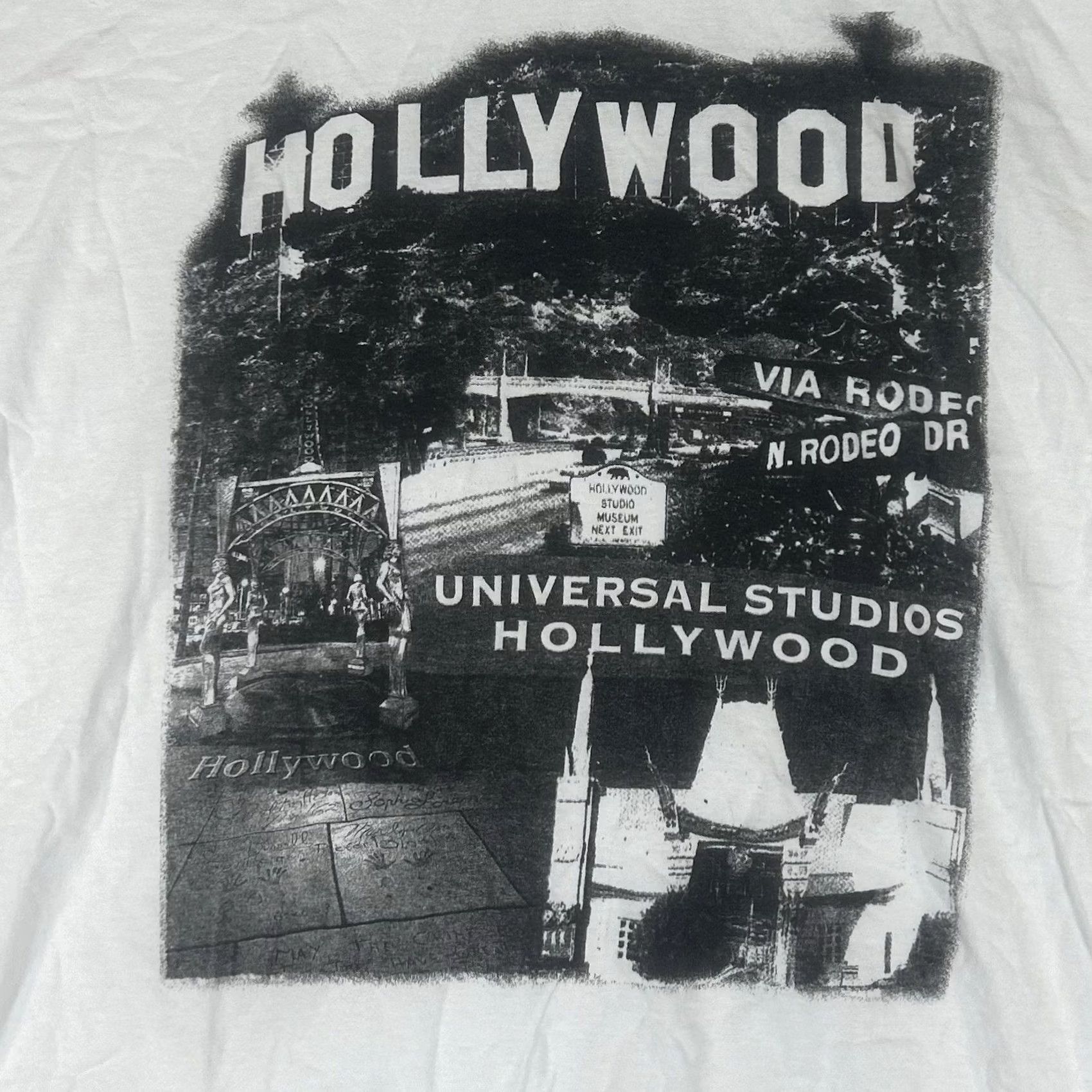 Vintage Retro Universal Studios Hollywood T-shirt Mens 2XL White Short Sleeve Graphic Size US XXL / EU 58 / 5 - 2 Thumbnail