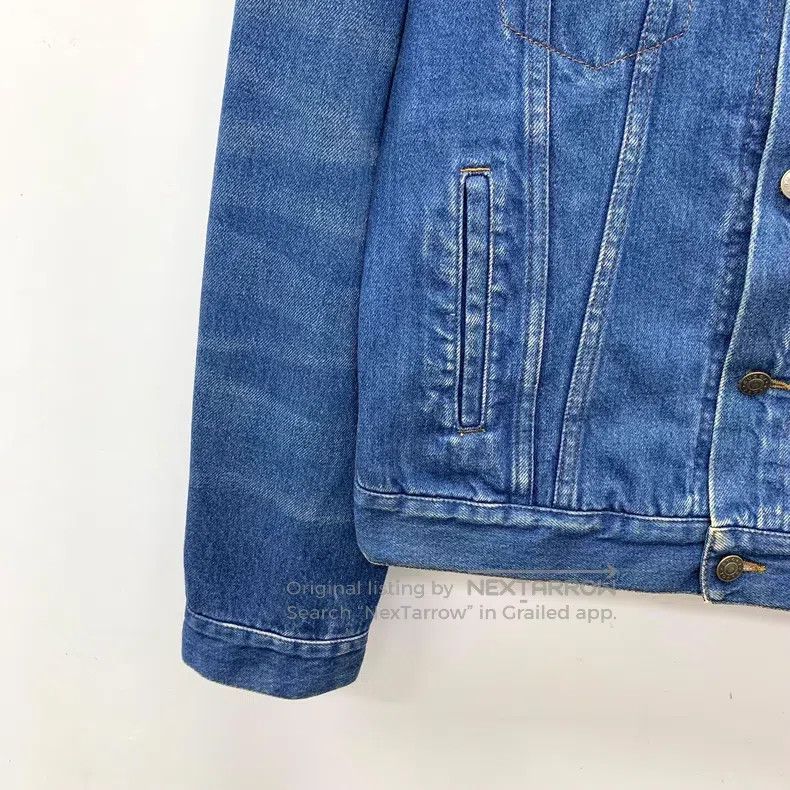 Gucci Gucci Dark blue elf cat embroidery washed old cotton lapel Size US S / EU 44-46 / 1 - 4 Thumbnail