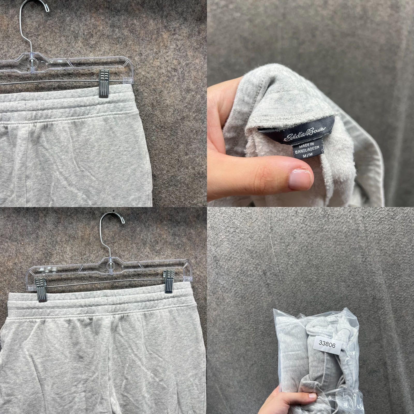 Eddie Bauer Eddie Bauer Jogger Pants Womens Medium Grey Fleece Cotton Tapered Waist 30in Inseam 24in Size 32" / US 10 / IT 46 - 8 Thumbnail