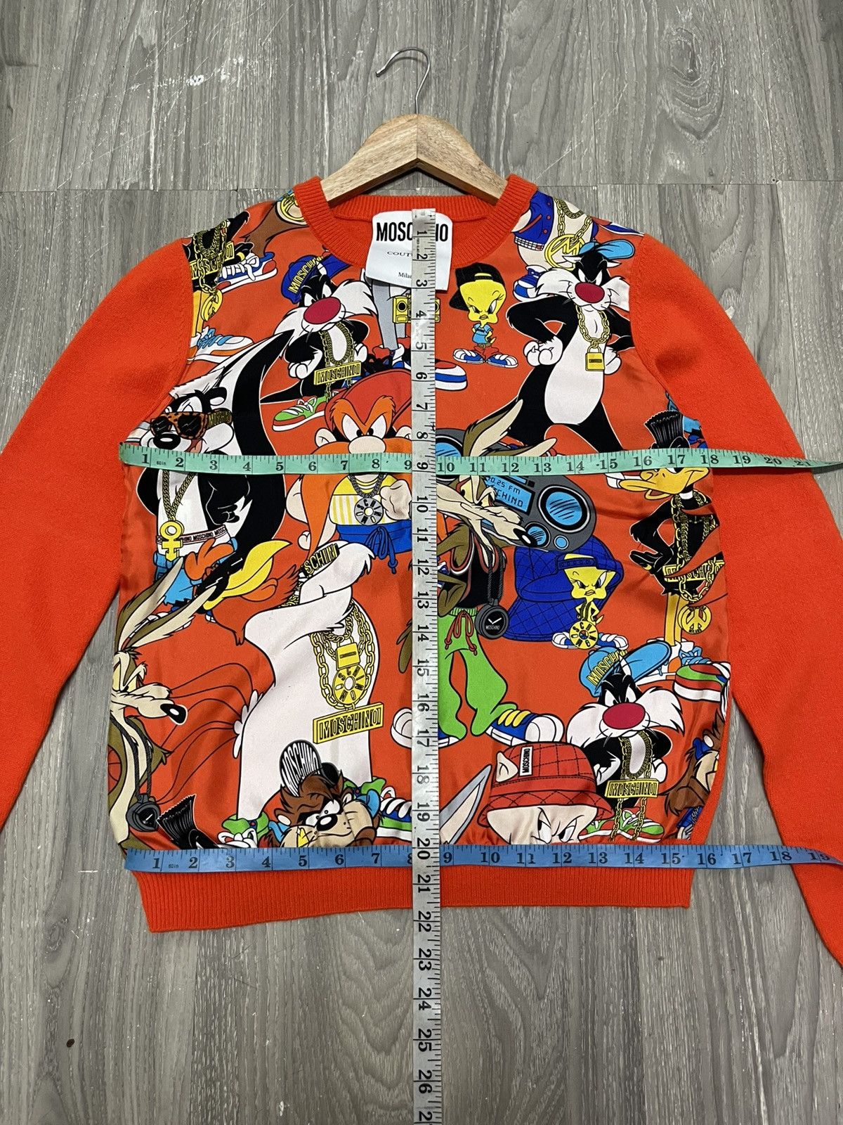 Moschino Moschino x Looney Tunes Silk Print & Wool Slik Knit Size M / US 6-8 / IT 42-44 - 14 Thumbnail