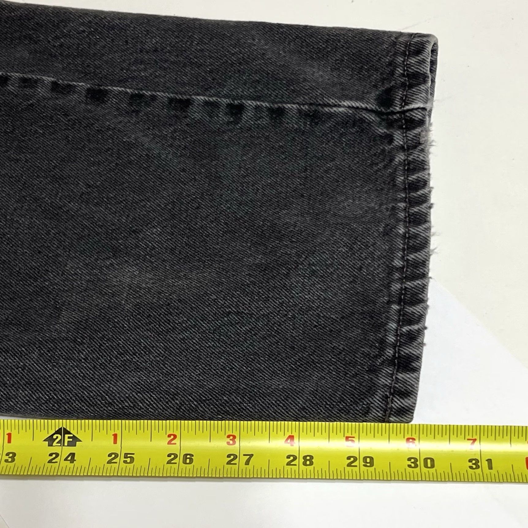 Levi's Levi's 505 Jeans Mens Regular Straight Leg 36x30 Black Denim Distressed Y2K USA 500 Series Size US 36 / EU 52 - 6 Thumbnail