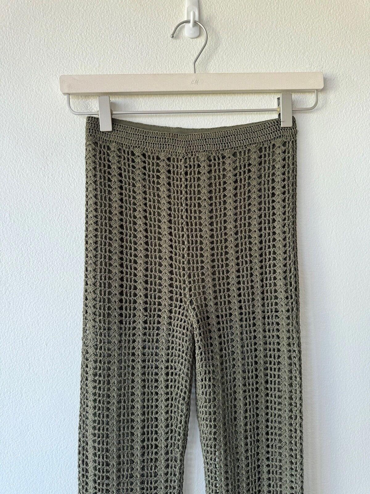 Dion Lee New dion lee knit pinnacle crochet pant extra small xs moss Size 26" / US 2 / IT 38 - 3 Thumbnail