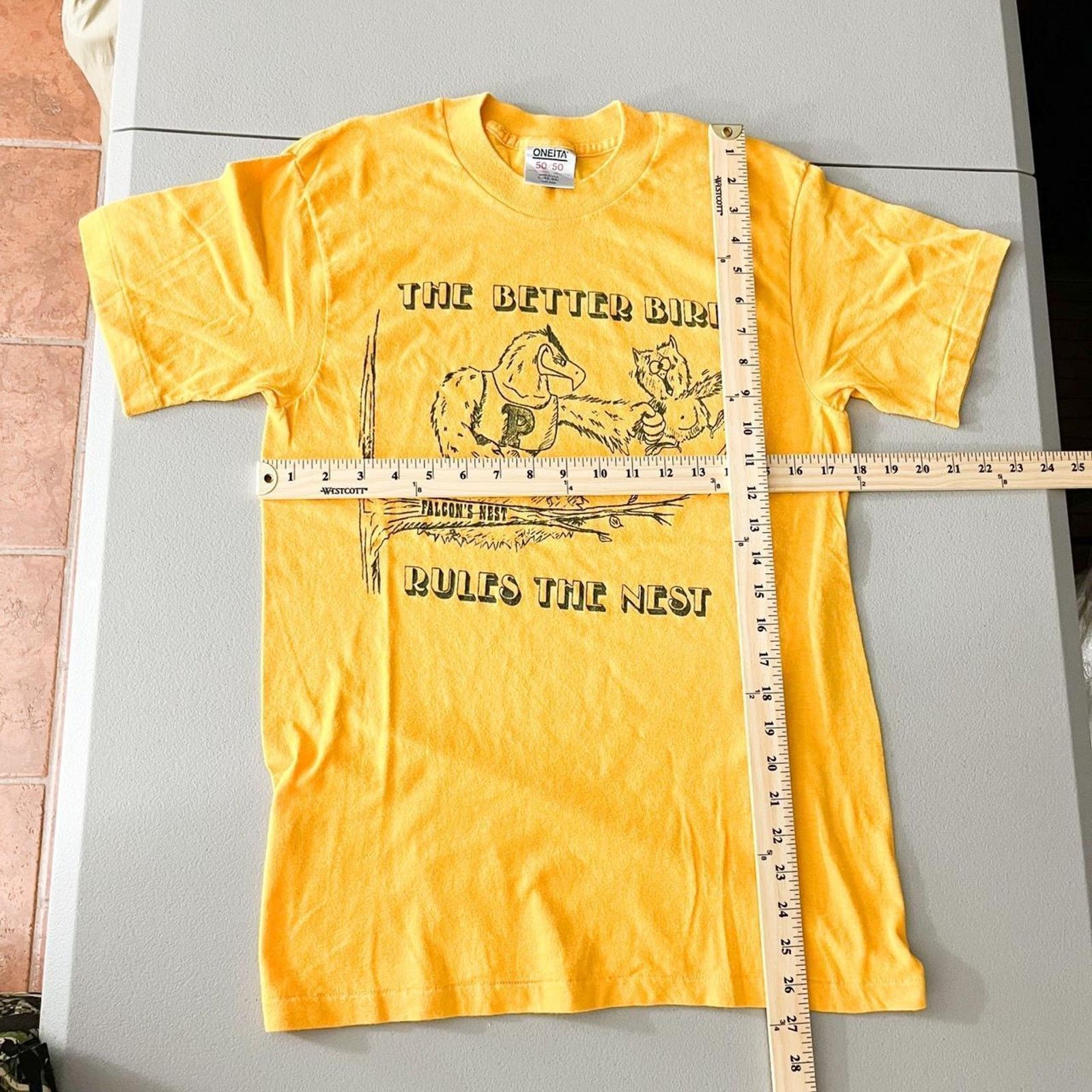 Vintage Vintage Better Bird Rules the Nest Graphic University Tee L Size US L / EU 52-54 / 3 - 4 Thumbnail