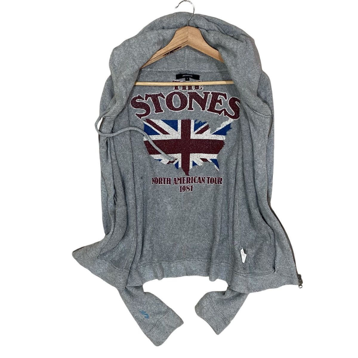 Band Tees × JACKROSE × The Rolling Stones 🔥VTG JACKROSE THE ROLLING STONES AMERICAN TOUR WOOL HOODIE Size US XS / EU 42 / 0 - 1 Thumbnail