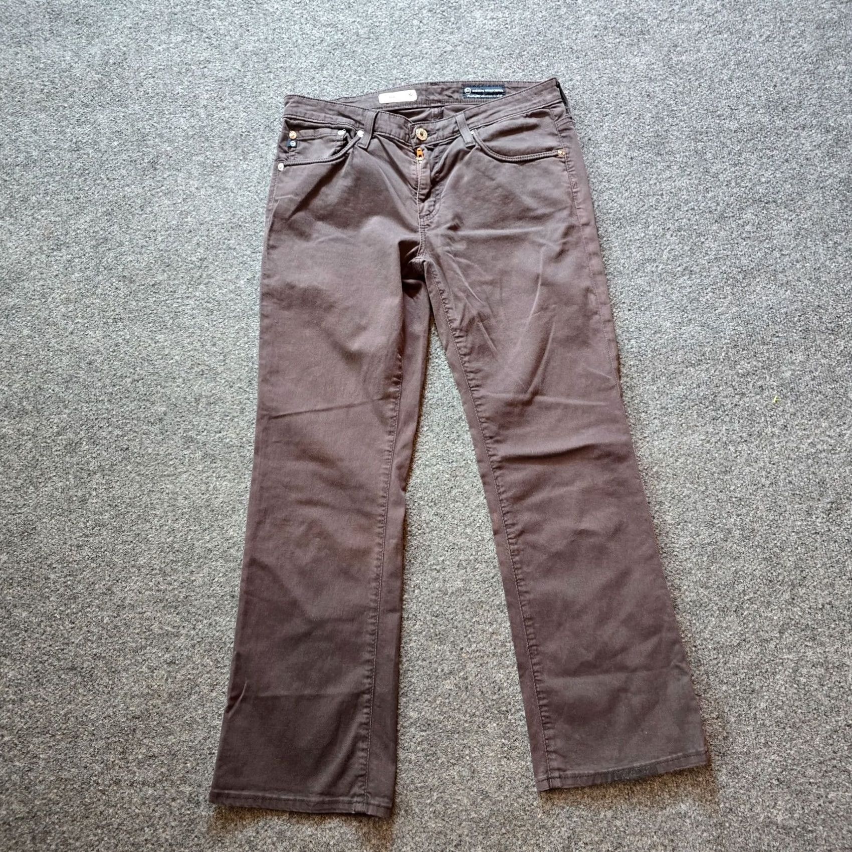 Vintage AG Adriano Goldschmied Pants Women Size 29 Gray Bootcut Stretch Casual Basic Size 29" - 2 Thumbnail