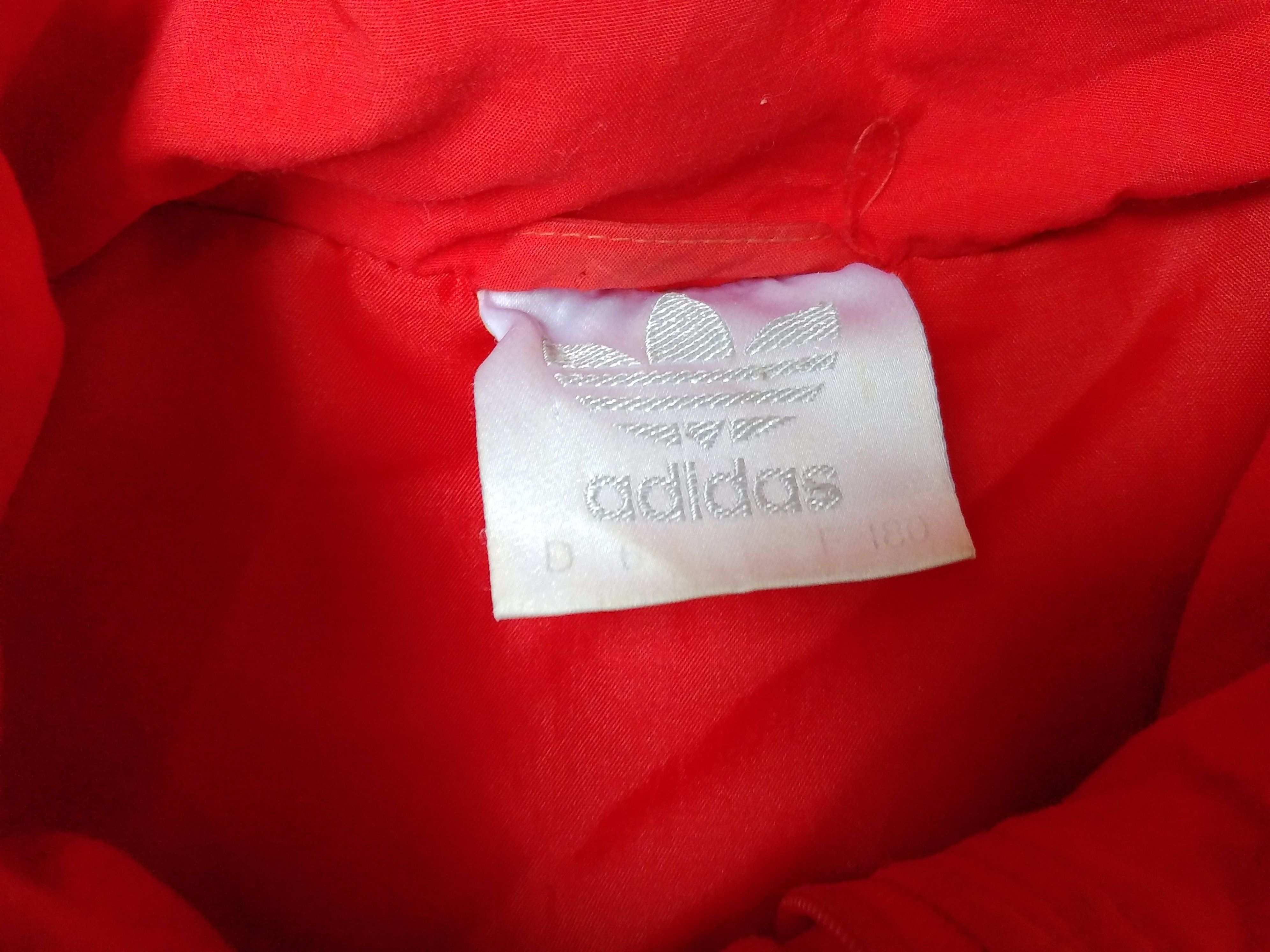 Adidas × Vintage ADIDAS jacket, red vintage hip hop 90s windbreaker size L Size US L / EU 52-54 / 3 - 14 Thumbnail