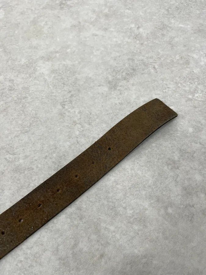Armani 2000s Armani AJ Brown Leather Belt Size ONE SIZE - 6 Thumbnail