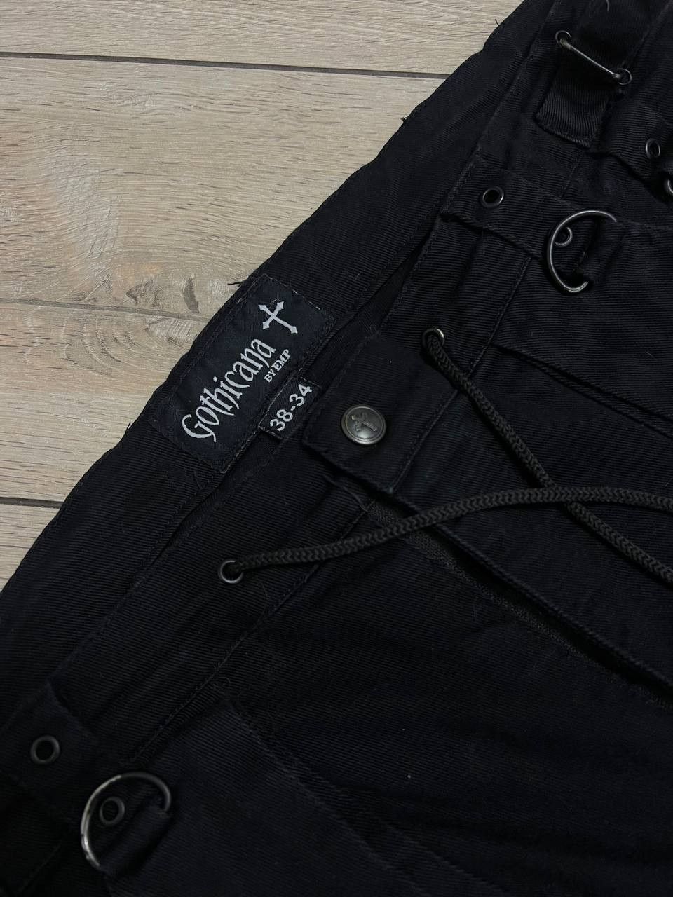 Japanese Brand Gothicana by EMP Y2K Bondage Strap Cargo Pant 38x34 Size US 38 / EU 54 - 7 Thumbnail