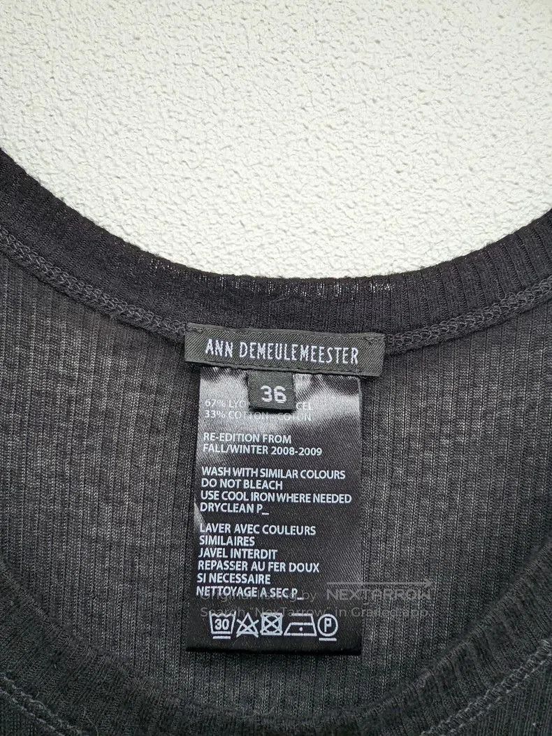 Ann Demeulemeester black heaven tank top for women . Size US M / EU 48-50 / 2 - 4 Thumbnail