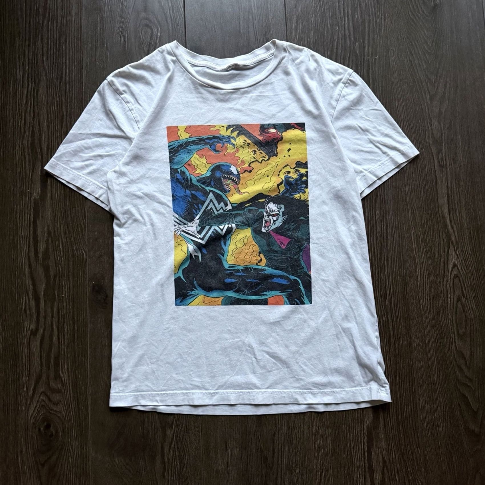 Vintage VINTAGE Venom Morbius Marvel Comics White T-Shirt M Mens Medium Crew Neck Short Sleeve 1990s 2000s Y2K Size US M / EU 48-50 / 2 - 3 Thumbnail