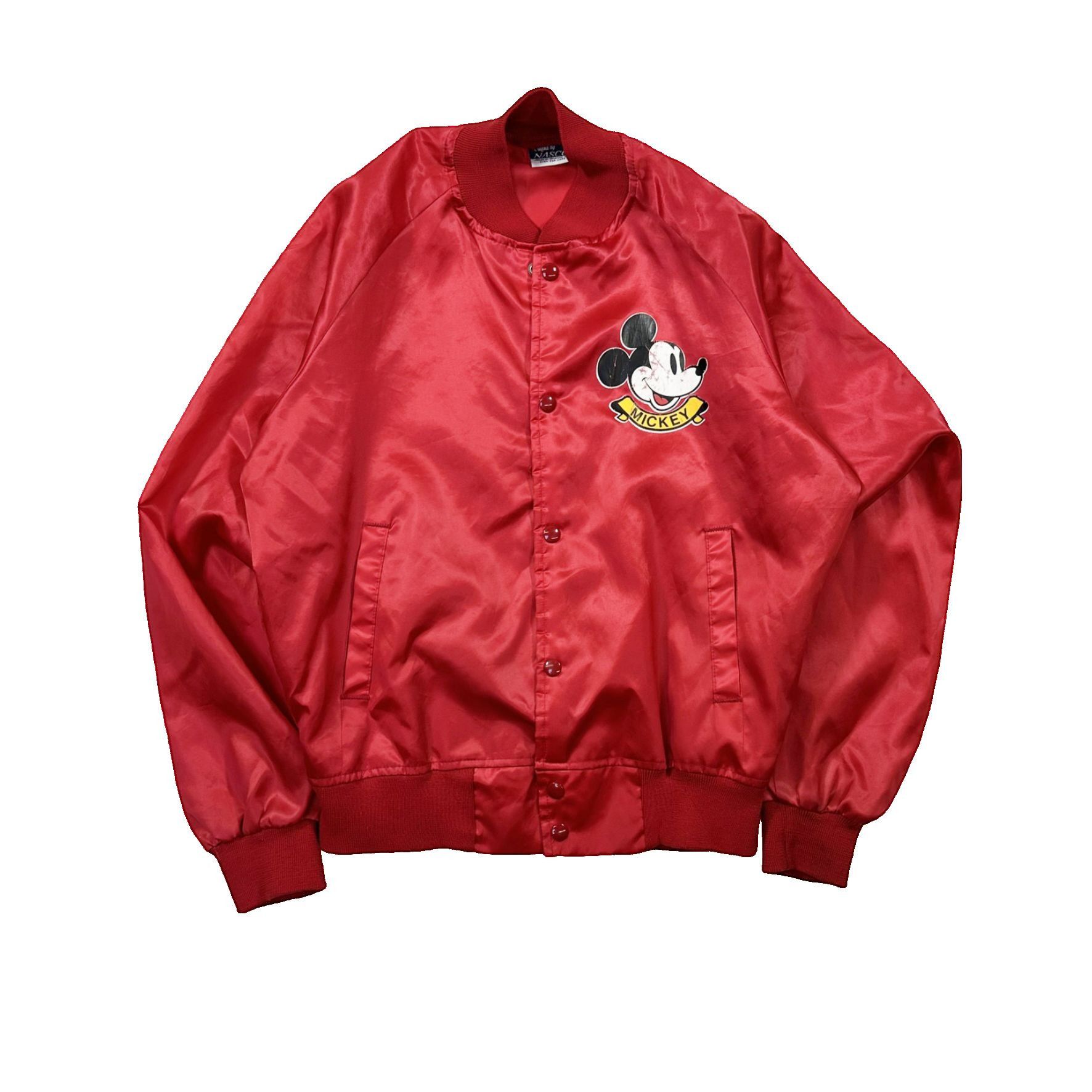 Vintage Vintage 90s Made in USA Mickey Mouse Satin Button Up Jacket Size US S / EU 44-46 / 1 - 1 Thumbnail