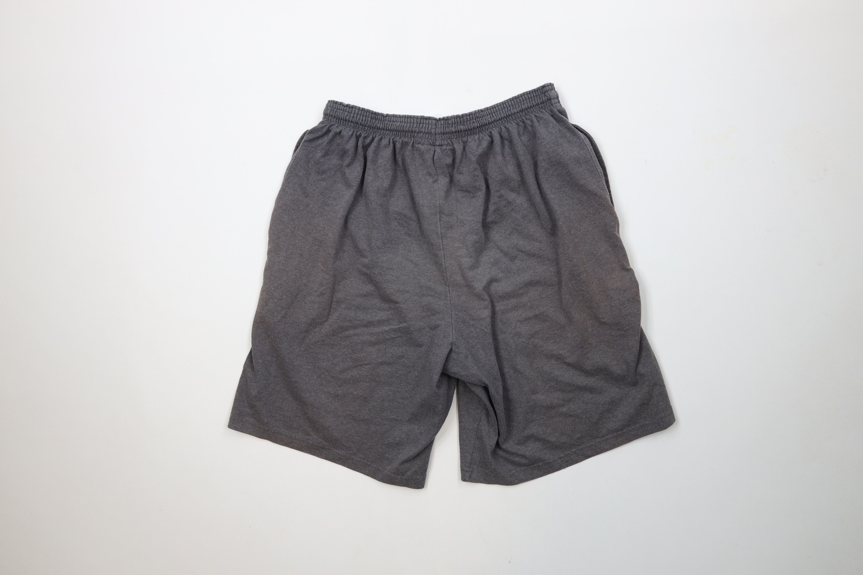 Champion × Vintage Vintage Champion Logo Sun Faded Above Knee Shorts Gray Size US 32 / EU 48 - 10 Thumbnail