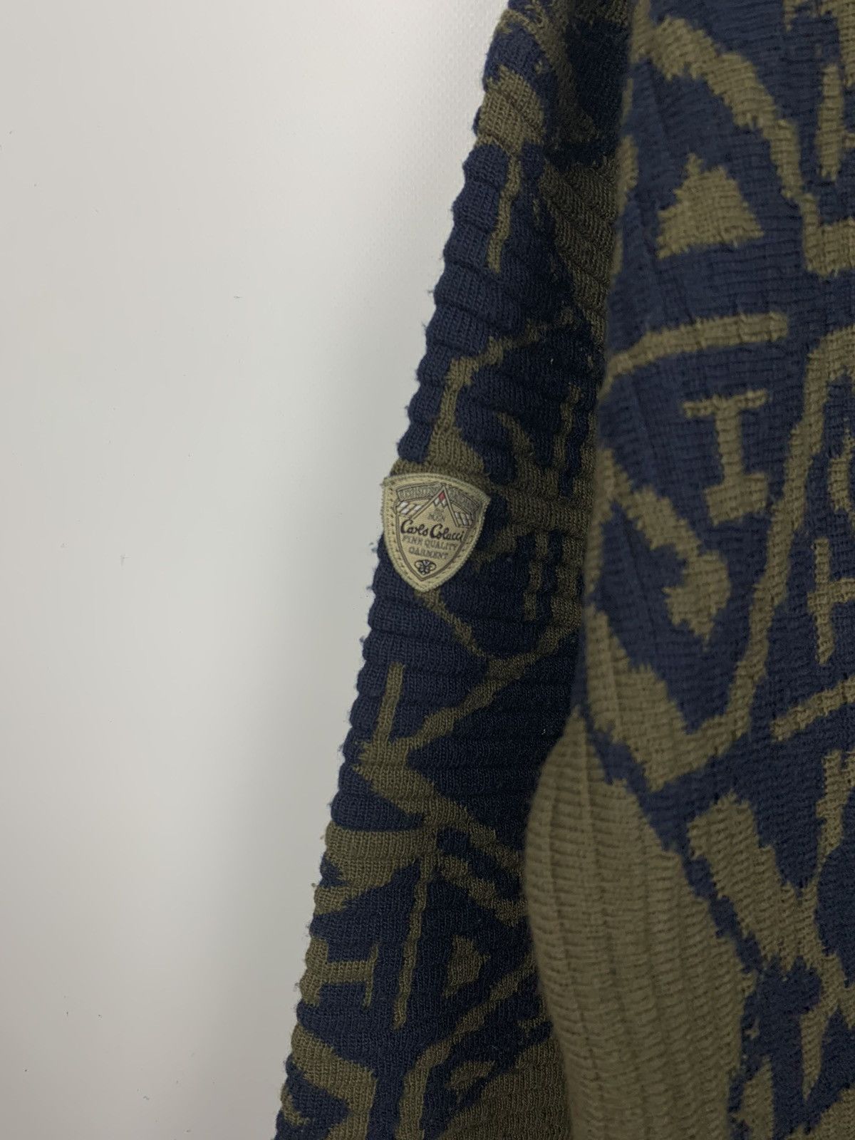 Carlo Colucci Vintage Carlo Colucci 3D Knit Wool Sweater Geometric Size 52 Size US L / EU 52-54 / 3 - 12 Thumbnail